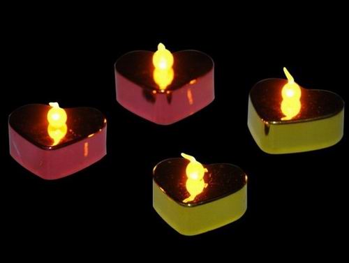 LED Candle Light in Heart Shape