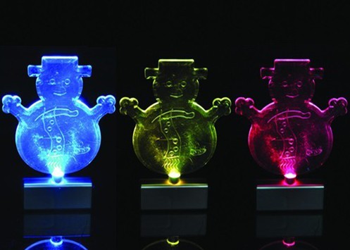 Snowman shaped Candle Light(3 X LR44)