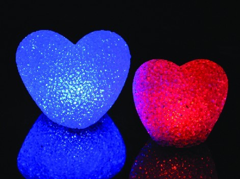 LED Heart Shaped Light(EVA,RGB)